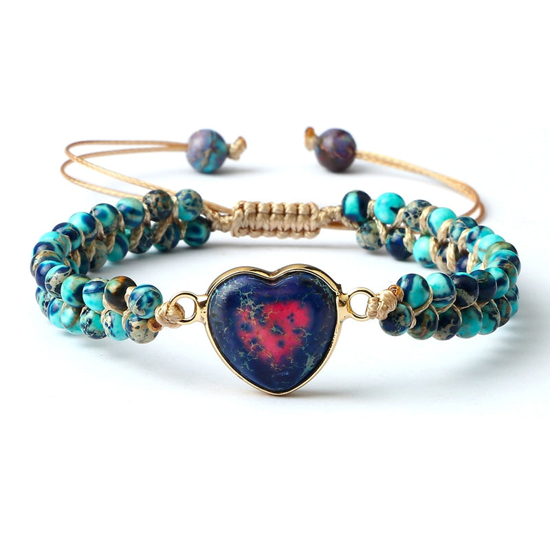 Cute Bracelet with Heart Stone
