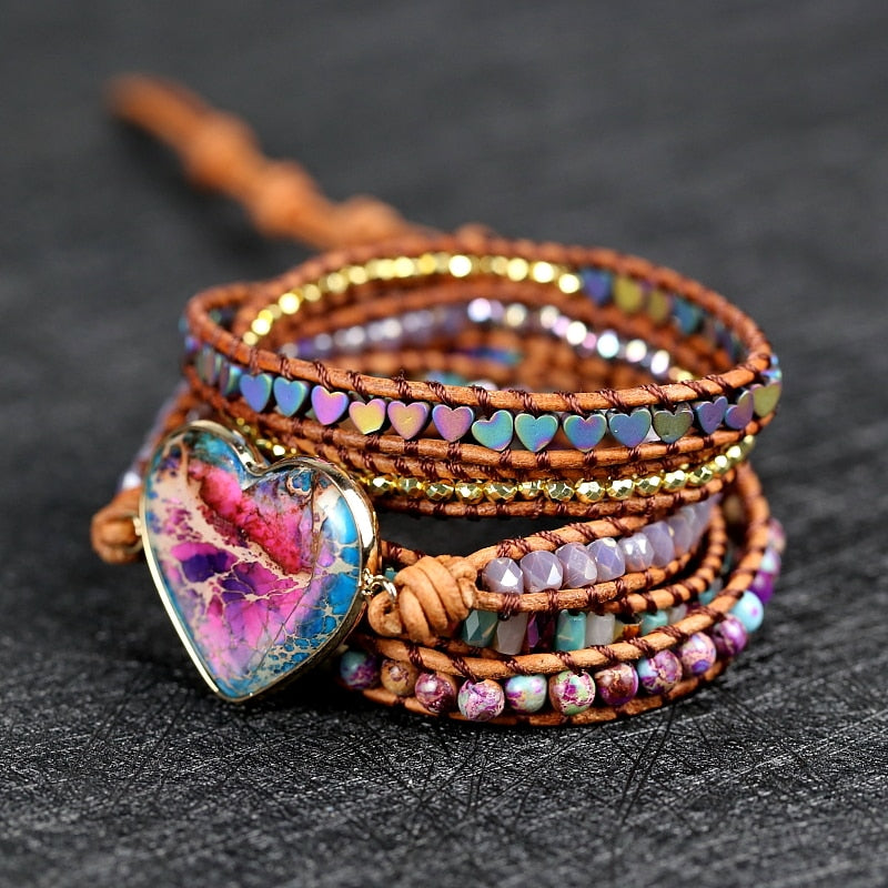 Rainbow Hearts bracelet